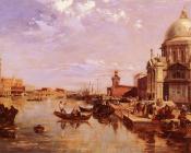 A View Of The San Giorgio Church And The Grand Canal - 爱德华·普利切特